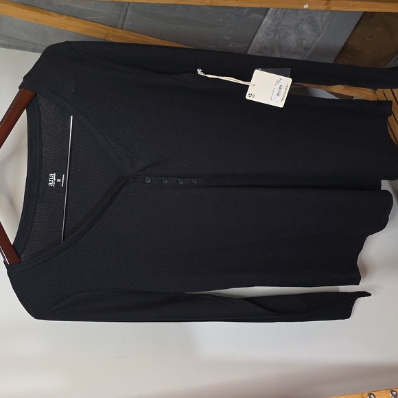A.N.A Henley Long Sleeve Tee - Picture 3 of 5